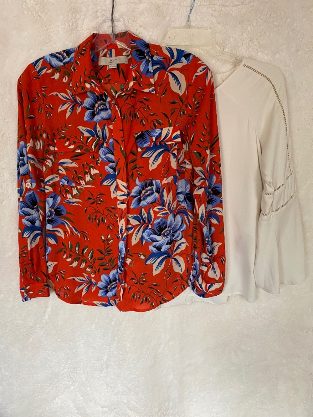 LOFT Petites Long Sleeve Lightweight Blouses, Set of Two Tops - Size XSP